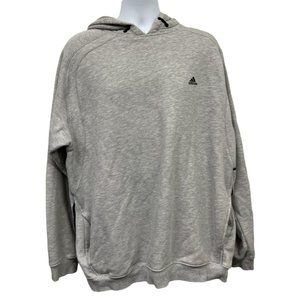 Adidas Gray Heavyweight  Pullover Hoodie Sweatshirt Men's Size XXL 2XL